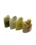 폭1.3~2cm 길이3-3.8cm 불규칙 타원형 요녕석조각유인